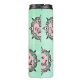 Bouteilles Isothermes Rose et Mint vert Be Kind (Dos)