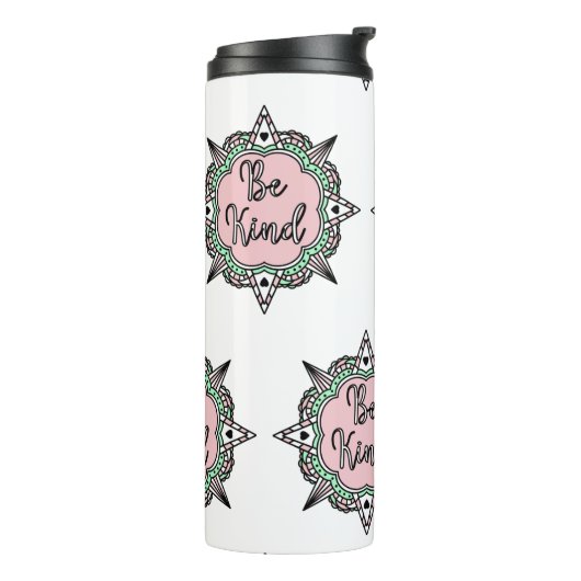 Bouteilles Isothermes Rose et Mint vert Be Kind (Tourné sur la gauche)