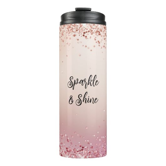 Bouteilles Isothermes Rose et Rose Sparkle Ombre (Devant)