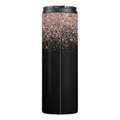 Bouteilles Isothermes Rose Gold Blush Pink Parties scintillant Girl Mono (Dos)