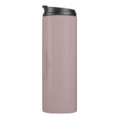 Bouteilles Isothermes Rose Gold Custom Monogramme Élégant Modèle (Tourné sur la droite)