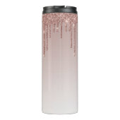 Bouteilles Isothermes Rose Gold Faux Parties scintillant Drift Sparkle O (Dos)