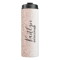 Rose Gold Faux Parties scintillant Épouse personna