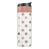 Bouteilles Isothermes Rose Gold Stars Custom Thermal Tumbler (Tourné sur la gauche)