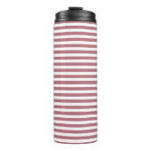 Bouteilles Isothermes Rose Or Blanc Simple Horizontal Striped (Devant)