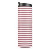 Bouteilles Isothermes Rose Or Blanc Simple Horizontal Striped (Tourné sur la droite)