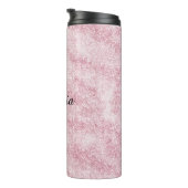 Bouteilles Isothermes Rose Pâle Pailleté Étincelle (Tourné sur la droite)