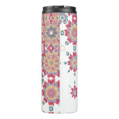 Bouteilles Isothermes Rose violet blanc Aquarelle Fleurs (Dos)