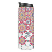 Bouteilles Isothermes Rose violet blanc Aquarelle Fleurs (Tourné sur la droite)