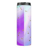 Bouteilles Isothermes Rose violet bleu or Parties scintillant Monogramme (Dos)