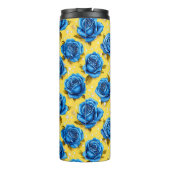 Bouteilles Isothermes Roses bleues 3d (Dos)