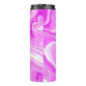 Bouteilles Isothermes Roses et Marbres blancs torsades Fluid Art (Dos)