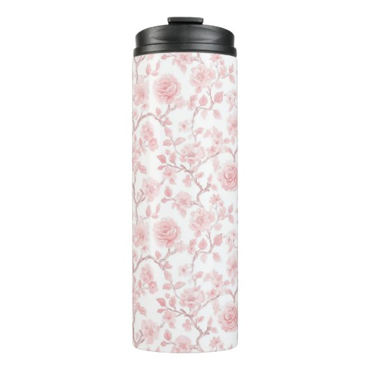 Bouteilles Isothermes Roses Fleuris Rose Clair (Devant)