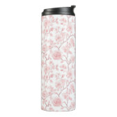 Bouteilles Isothermes Roses Fleuris Rose Clair (Tourné sur la gauche)