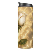 Bouteilles Isothermes Roses rouges et blanches entrelacées. (Tourné sur la droite)