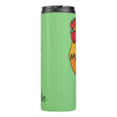 Bouteilles Isothermes Roster nom personnalisé & tondeuse couleur (Dos)