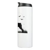 Bouteilles Isothermes Rotweiler Chien - Halloween Lune Silhouette Oversi (Tourné sur la droite)