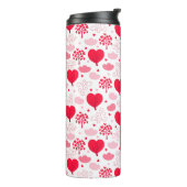 Bouteilles Isothermes Rouge & blanc Valentine's arbre forme coeurs motif (Tourné sur la gauche)