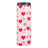 Bouteilles Isothermes Rouge & blanc Valentine's arbre forme coeurs motif (Dos)