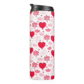 Bouteilles Isothermes Rouge & blanc Valentine's arbre forme coeurs motif (Tourné sur la droite)