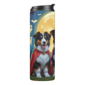 Bouteilles Isothermes Rough Collie Chiens Citrouille Halloween Funny (Tourné sur la gauche)