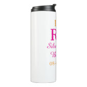 Bouteilles Isothermes Roulons heureux 10e anniversaire ajouter nom retro (Tourné sur la gauche)