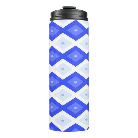 Bouteilles Isothermes Royal blue diamond pattern (Devant)