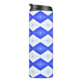 Bouteilles Isothermes Royal blue diamond pattern (Tourné sur la droite)
