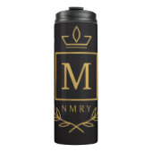 Bouteilles Isothermes "Royal NMKY Emblem – Monogram M Crest Design" (Devant)