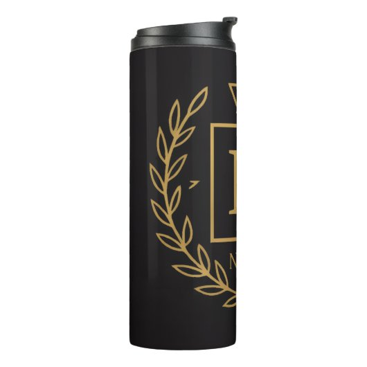 Bouteilles Isothermes "Royal NMKY Emblem – Monogram M Crest Design" (Tourné sur la gauche)