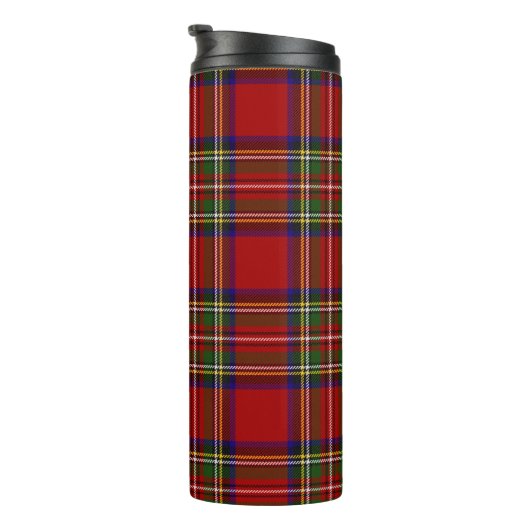 Bouteilles Isothermes Royal Stewart Tartan Plaid Scottish Motif (Tourné sur la droite)