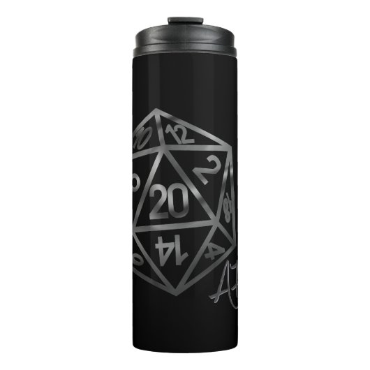 Bouteilles Isothermes RPG Crit AF | Imaginaire Tabletop Retro Gamer Dice (Devant)