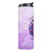 Bouteilles Isothermes Ruban de sensibilisation à la fibrose kystique (Tourné sur la gauche)