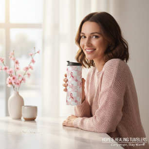 Bouteilles Isothermes Ruban rose sensibilisation au cancer du sein à car