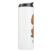 Bouteilles Isothermes Ruby Cavalier King Charles Spaniel Chien & Nom (Tourné sur la gauche)