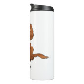 Bouteilles Isothermes Ruby Cavalier King Charles Spaniel Chien & Nom (Tourné sur la droite)