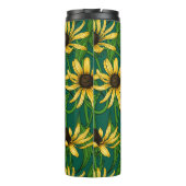 Bouteilles Isothermes Rudbekia jaune sur vert foncé (Dos)