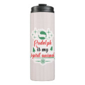 Bouteilles Isothermes rudolph est mon esprit animal tricot laide impress (Devant)