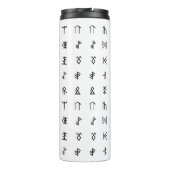 Bouteilles Isothermes Runes Mystiques Isolées Noir & Blanc (Dos)