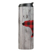 Bouteilles Isothermes ruodland barn wood red buffalo plaid bear (Tourné sur la gauche)