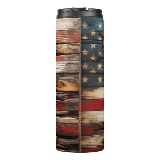 Bouteilles Isothermes Rustic American  Flag (Dos)