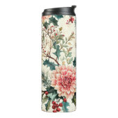 Bouteilles Isothermes Rustic Bird et Poinsettia Motif de Noël (11) (Tourné sur la gauche)