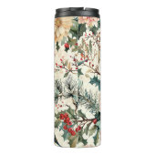 Bouteilles Isothermes Rustic Bird et Poinsettia Motif de Noël (11) (Dos)