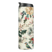 Bouteilles Isothermes Rustic Bird et Poinsettia Motif de Noël (11) (Tourné sur la droite)