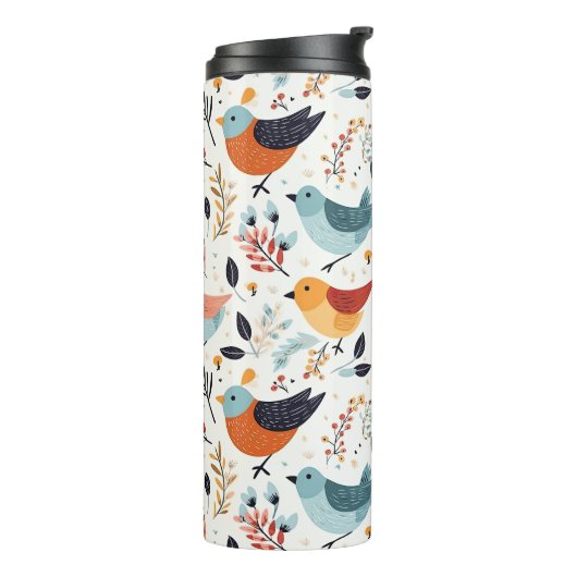 Bouteilles Isothermes Rustic Orange And Blue Bird Garden (Tourné sur la gauche)