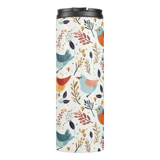 Bouteilles Isothermes Rustic Orange And Blue Bird Garden (Dos)