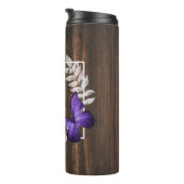Bouteilles Isothermes Rustic Purple Butterfly Personalized (Tourné sur la droite)