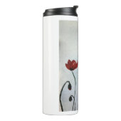 Bouteilles Isothermes Rustique chic mariage rouge aquarelle poppies (Tourné sur la gauche)