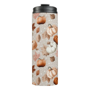 Bouteilles Isothermes Rustique Citrouilles d'automne et feuilles d'autom