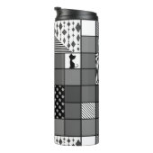 Bouteilles Isothermes Rustique, Populaire, Noir et blanc, Patchwork, Sim (Tourné sur la droite)